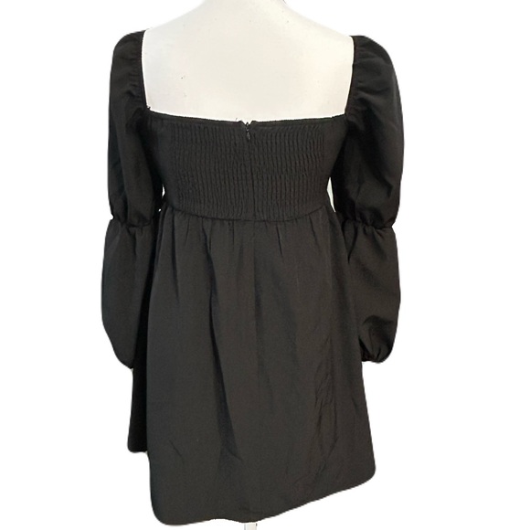 Exlura Long Sleeved Black Dress, Size Small - Picture 3 of 4